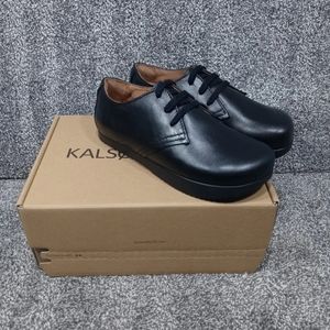 NEW Kalso Earth black leather Faroe Lokah oxford shoes Women's size 8